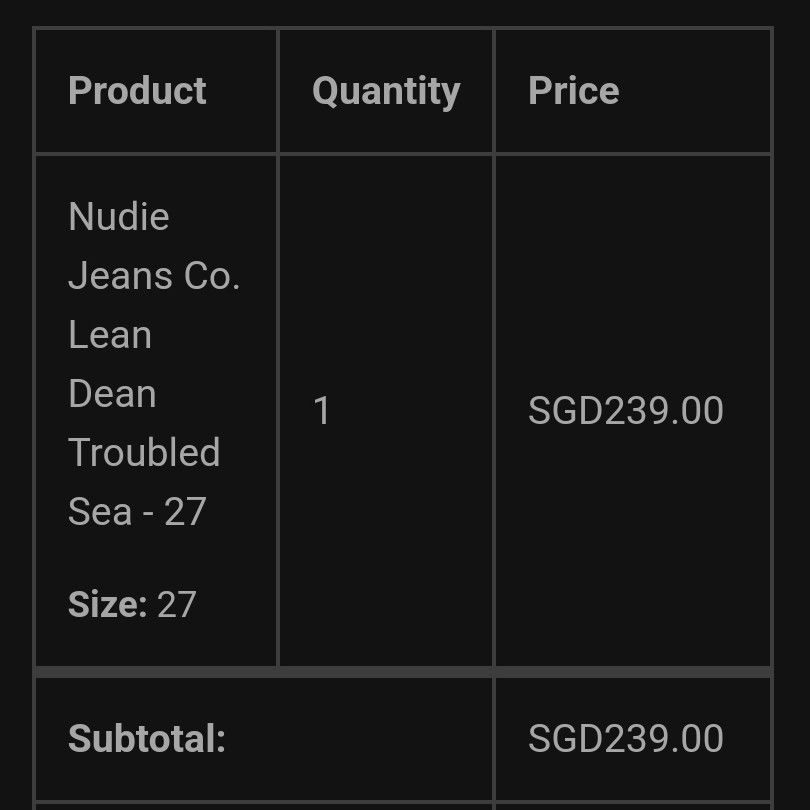 Nudie Jeans Co. Lean Dean Troubled Sea
