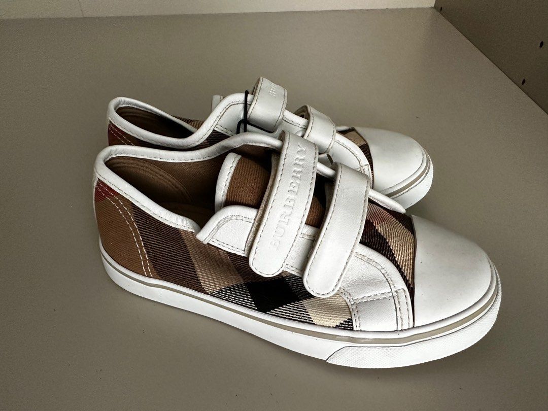 Burberry sneakers on sale kids silver