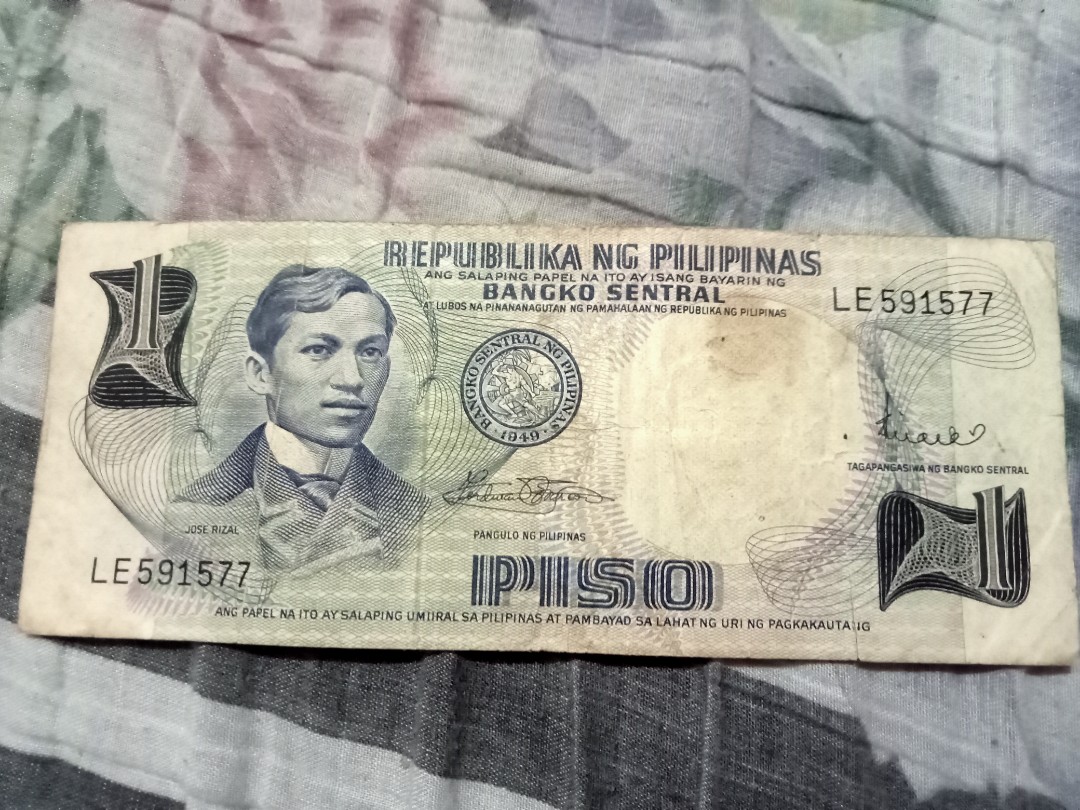 One Peso Paper Bill On Carousell