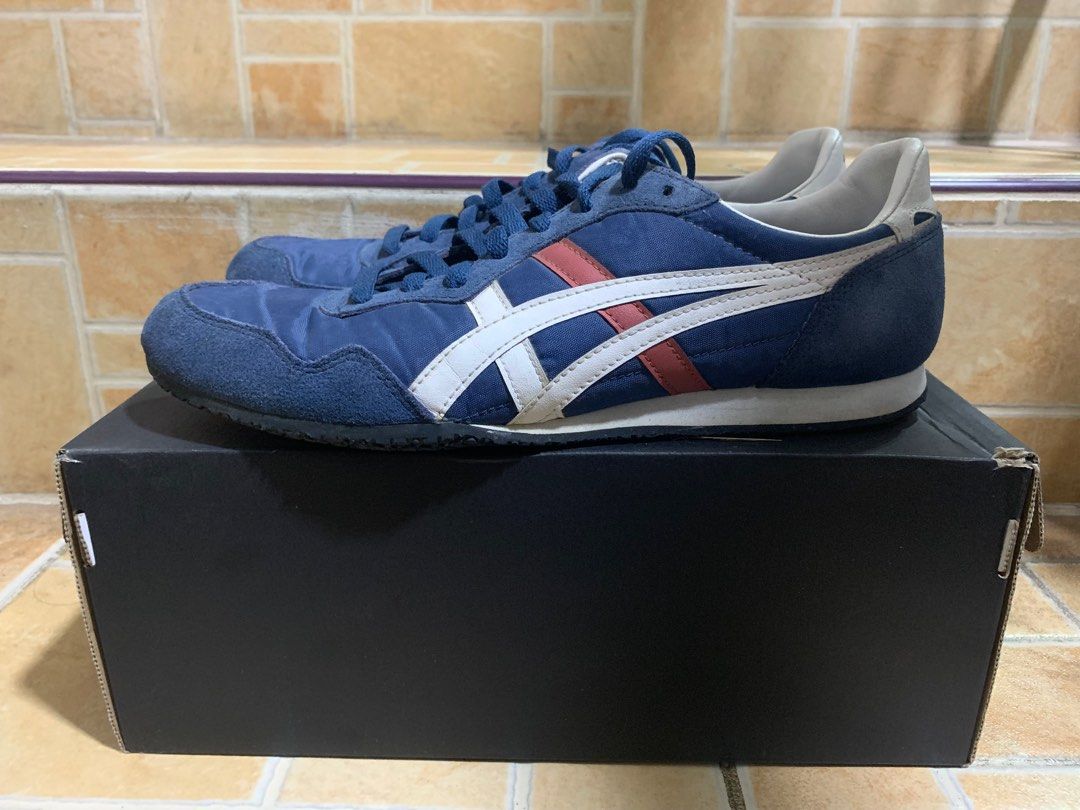 Onitsuka tiger serrano white blue red deals