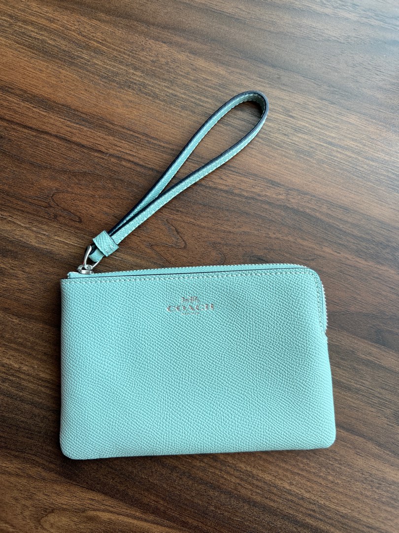 Coach wristlet teal Clearance