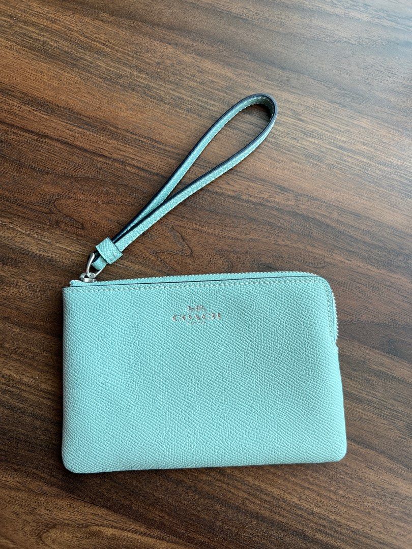Light blue coach wallet clearance