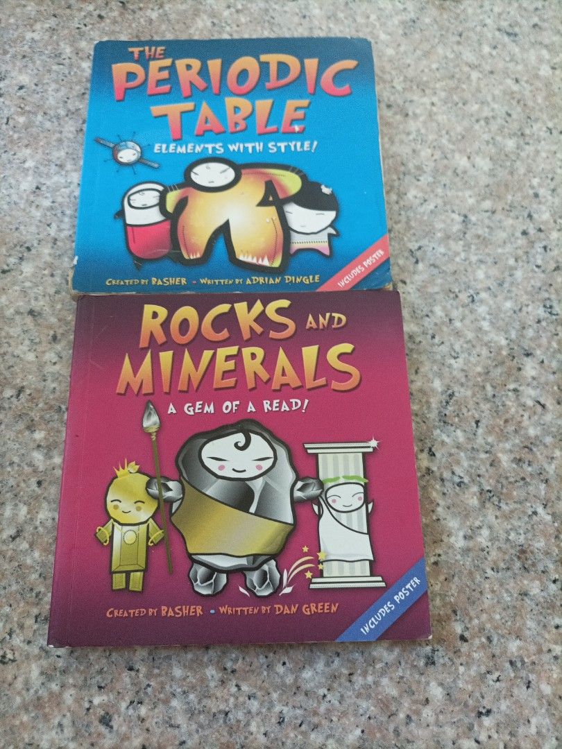 Periodic Table Rocks Periodic table & rock and minerals, 興趣及遊戲, 書本 & 文具, 小說及非小說 - Carousell