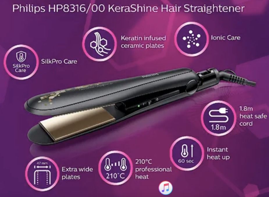 Philips silky on sale smooth hair straightener