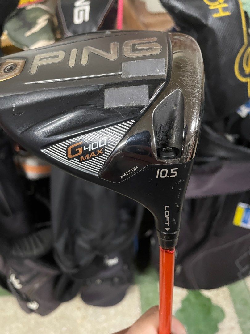 Ping g400 max driver (Category: Golf) located in Manila. Submitted by kyleramooos (Listing ID 1244981650, Image 2). Description: Ping g400 max driver 10.5 degrees loft adjustable Attas 50g stiff shaft Replacement hc only Can sell head or shaft only.