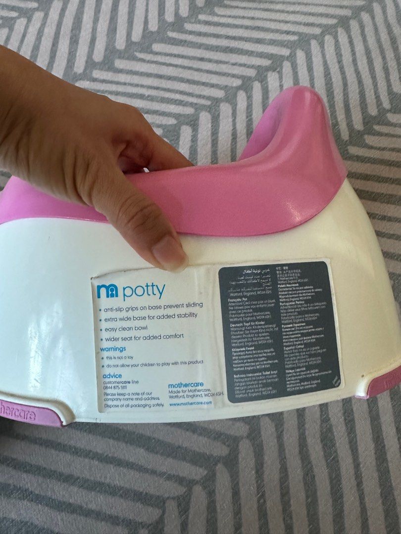 Pink Mothercare Potty, Babies & Kids, Bathing & Changing, Toilet