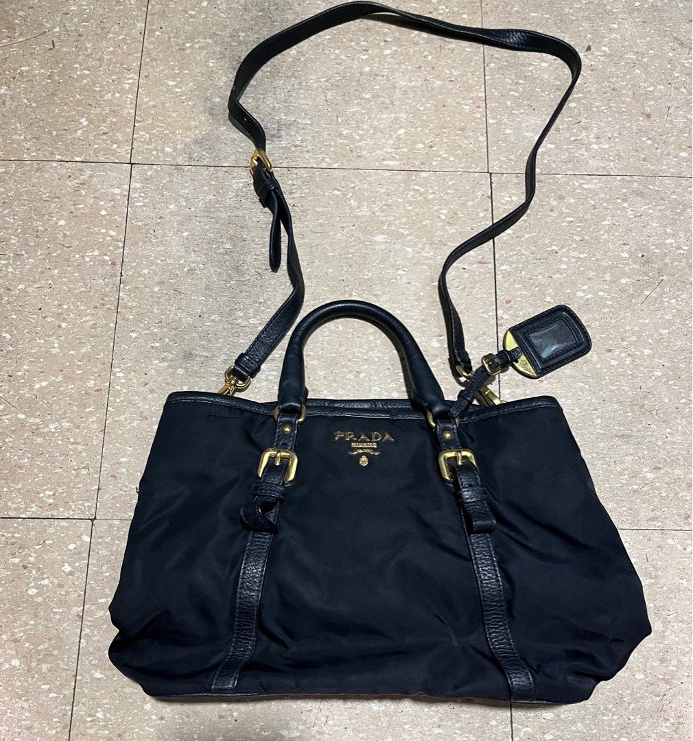 Prada nylon tote bag, Luxury, Bags & Wallets on Carousell