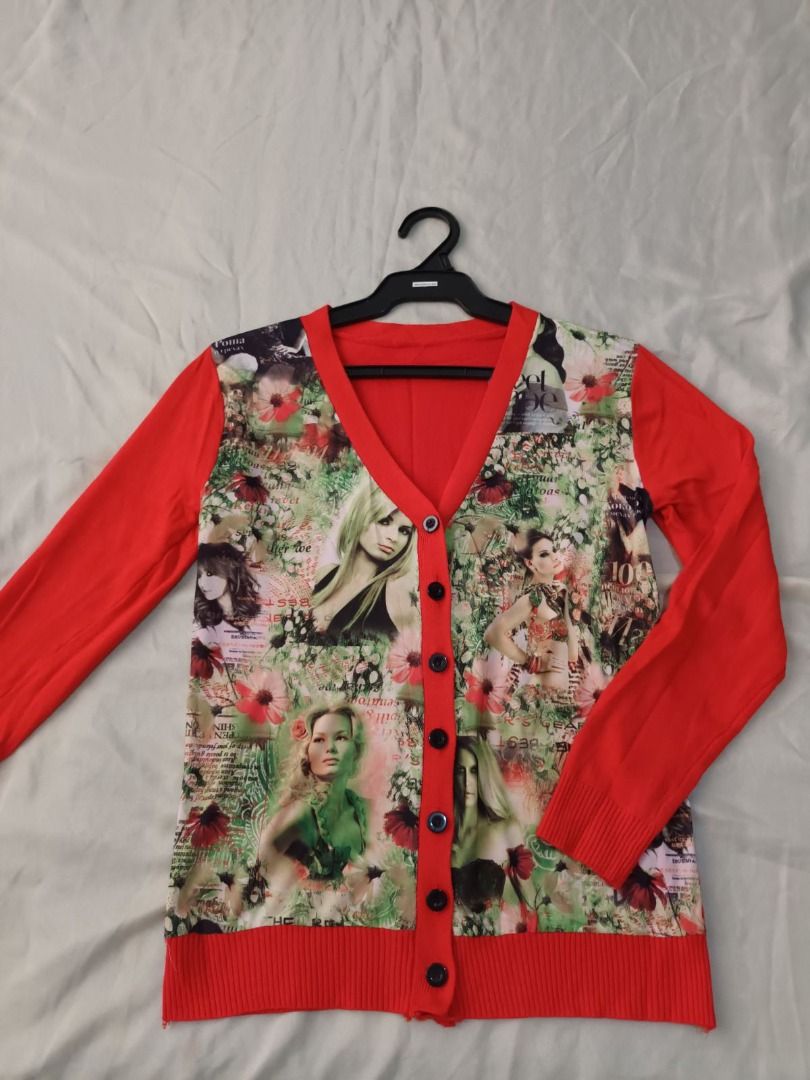 Preloved Retro Designed Cardigan (Category: Coats, Jackets and Outerwear) located in Quezon City. Submitted by margas_essentials (Listing ID 1245039721, Image 1). Description: Retro style cardigan Very vibrant color No brand Size: Small to Medium Preloved but very minimal signs of use No flaws MOP: bank transfer or transfer to Paymaya (can transfer from Gcash to Paymaya) Payment first before shipping Shipping fee care of buyer Shopee checkout ava