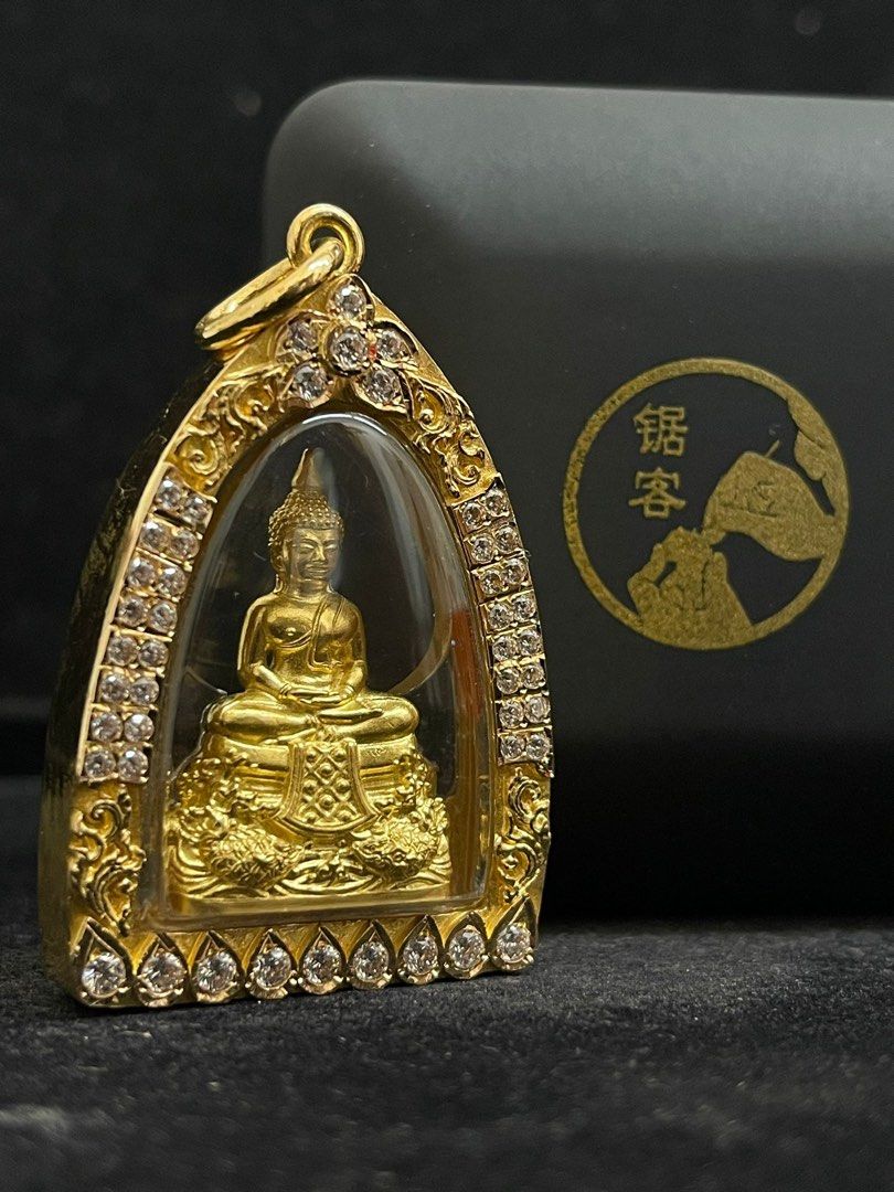 Pure Gold Phra Sorthon 916 Thai Amulet Gold Casing Hobbies Toys