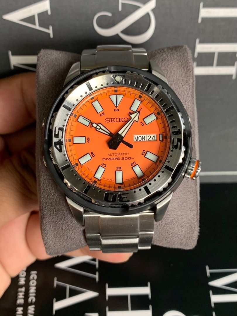 Rare Seiko SRP251 Orange Baby Tuna Korea Exclusive release