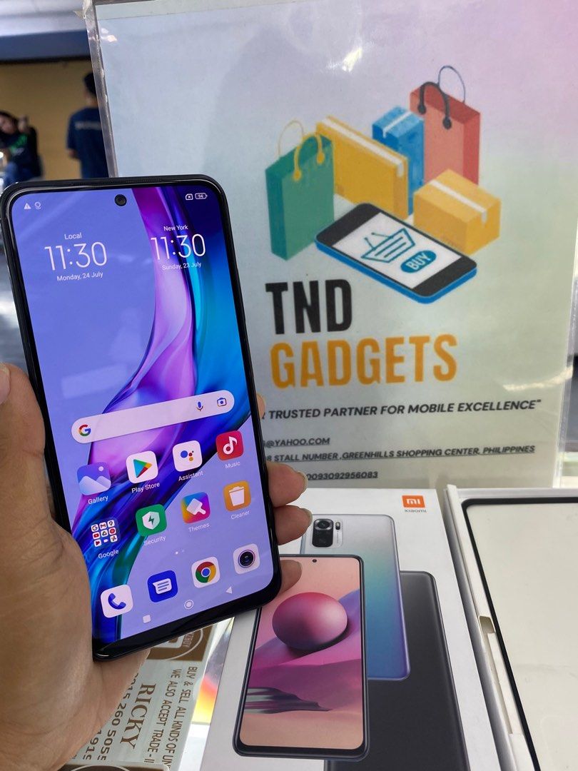 Redmi note 10s 128gb (Category: Xiaomi) located in Pasig City. Submitted by melissaomb01623 (Listing ID 1244886088, Image 2). Description: Redmi note 10s 6gb ram 128gb internal good as new complete package with orig charger pick up store in greenhills shopping center we do cod in metro manila and near provinces just add sf only.