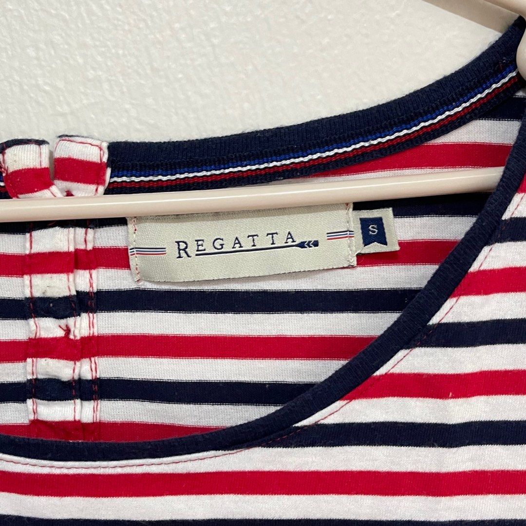 Regatta Striped Longsleeves (Category: Longsleeves) located in Taytay. Submitted by preloved___items (Listing ID 1244932156, Image 2). Description: Small (Blue, Red & White) .