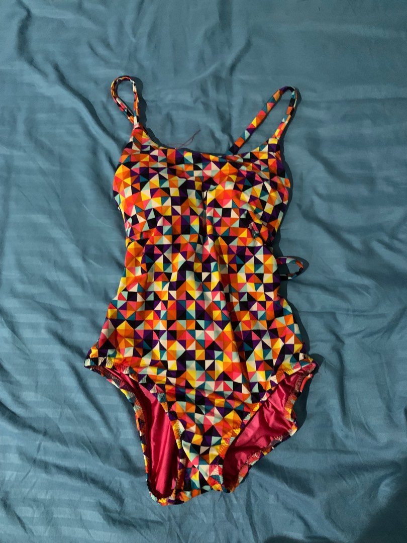 Retro Swimsuit, Women's Fashion, Swimwear, Bikinis & Swimsuits on Carousell