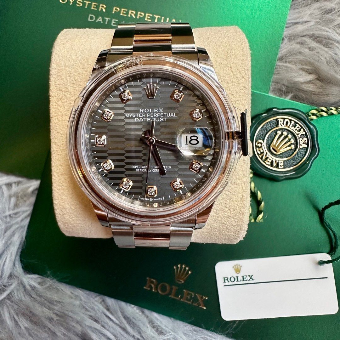 Rolex datejust 36 shop oystersteel and everose gold