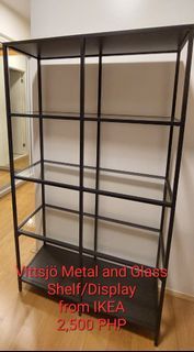 Moving out sale! IKEA Metal and Glass Display Shelves 2,500 only!