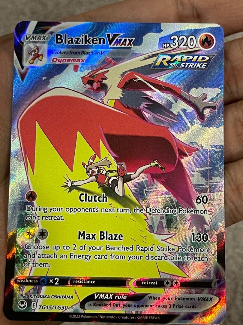 Serena rainbow rare, blaziken vmax, Hobbies & Toys