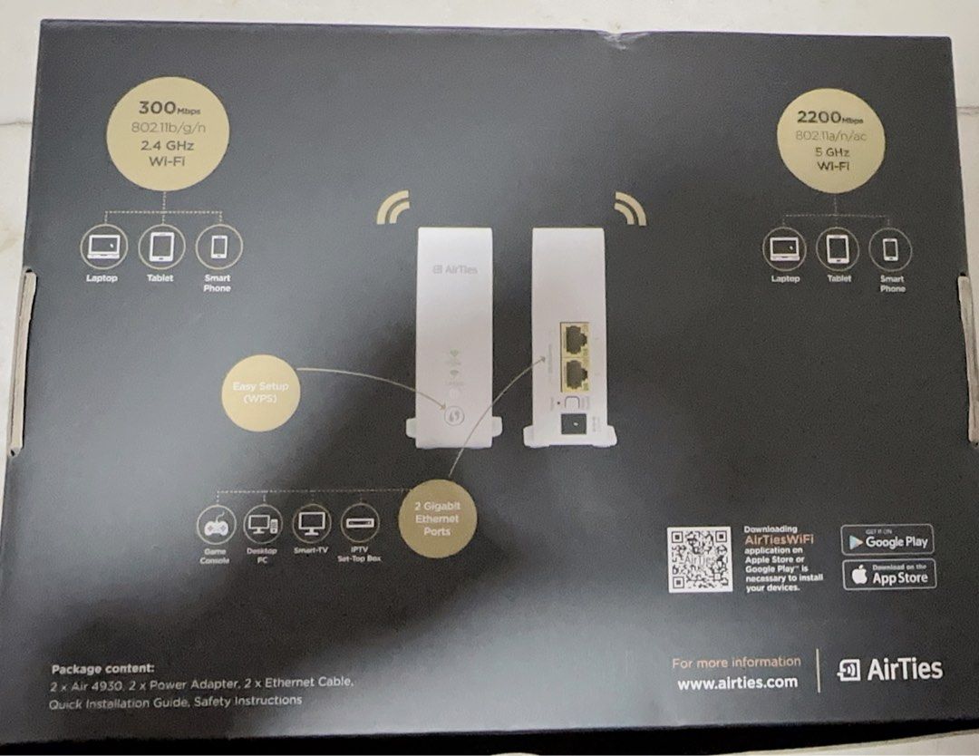 Singtel AirTies 4930 Wifi Mesh, Computers & Tech, Parts & Accessories