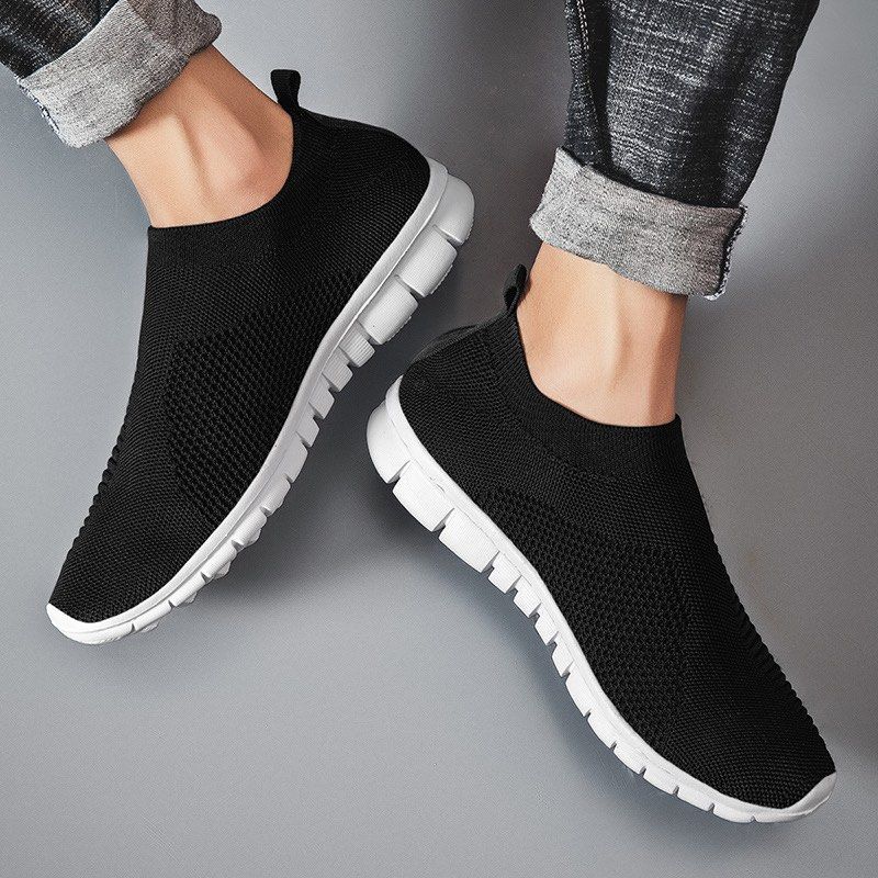 Slip on Sneakers Lightweight Sports Sock Shoes Breathable Running Shoes