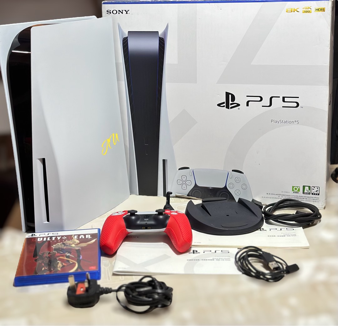 Sony PlayStation PS5 Disc Edition with 1 Game Complete set with Box ...