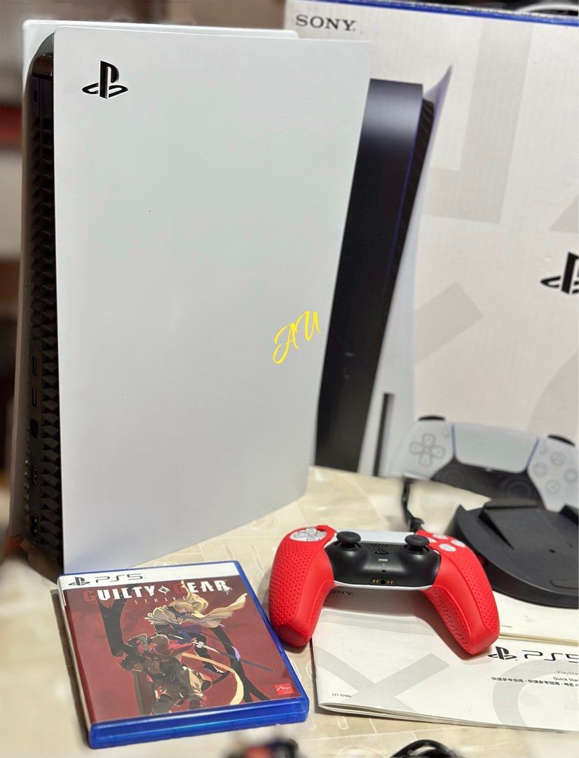 Ps5 Complete Set Sony PlayStation PS5 Disc Edition with 1 Game Complete set with Box ...