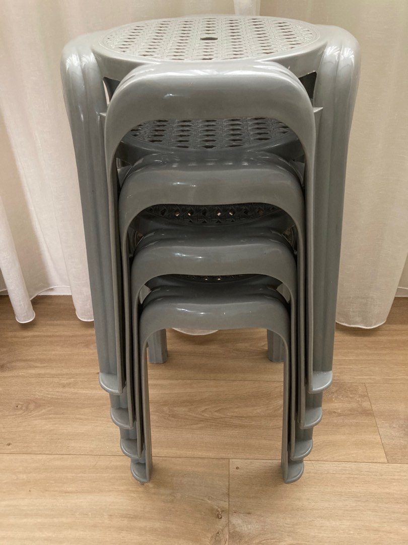 Stackable shop plastic stools