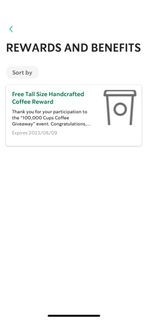 全場最平 Starbucks tall size 星巴克