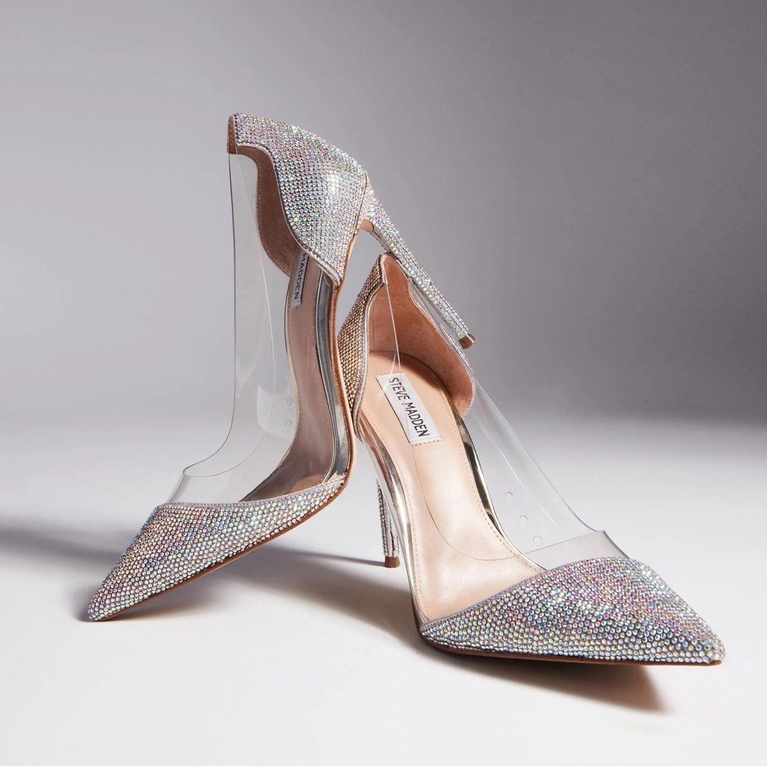 Steve Madden Wedding Heels MARJORIE RHINESTONE Women s Fashion Footwear Heels on Carousell