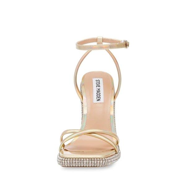Gold iridescent heels new arrivals