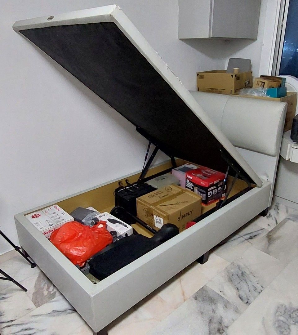 Divan Singer Super Singer Storage bed (without mattress), Furniture & Home Living ...