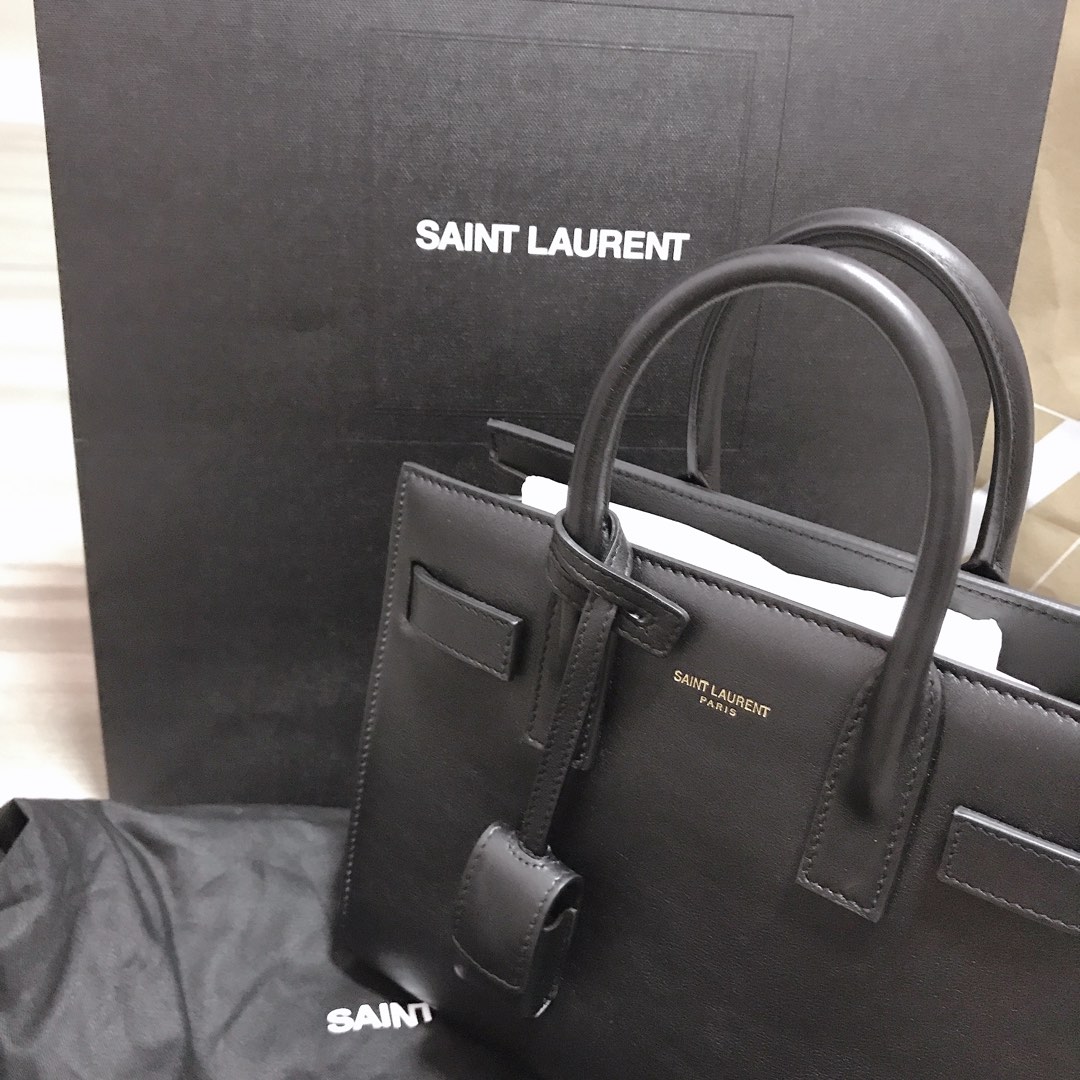 YSL Saint Laurent Sac De Jour Baby Croc Embossed, Luxury, Bags & Wallets on  Carousell