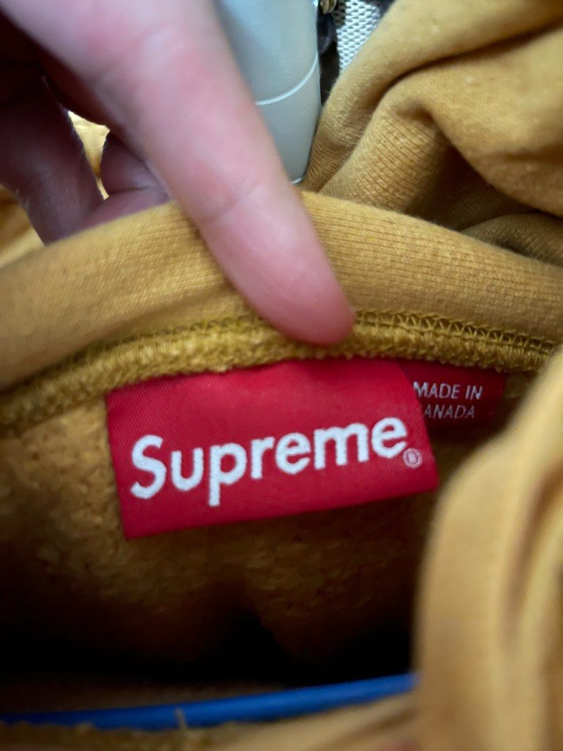 Supreme FW21 Bogo Hoodie Mustard Size L