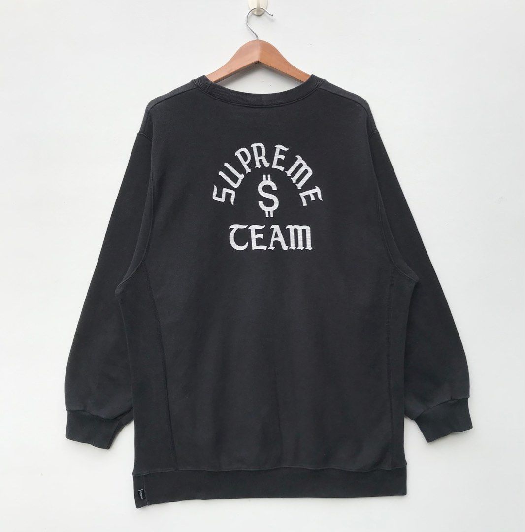 Supreme team crewneck black sale