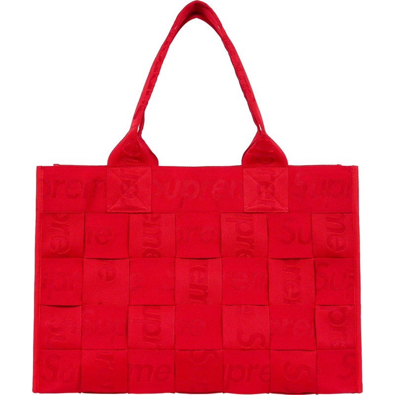 Woven tote top