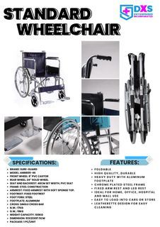 SURE-GUARD STANDARD WHEELCHAIR FOR ADULT