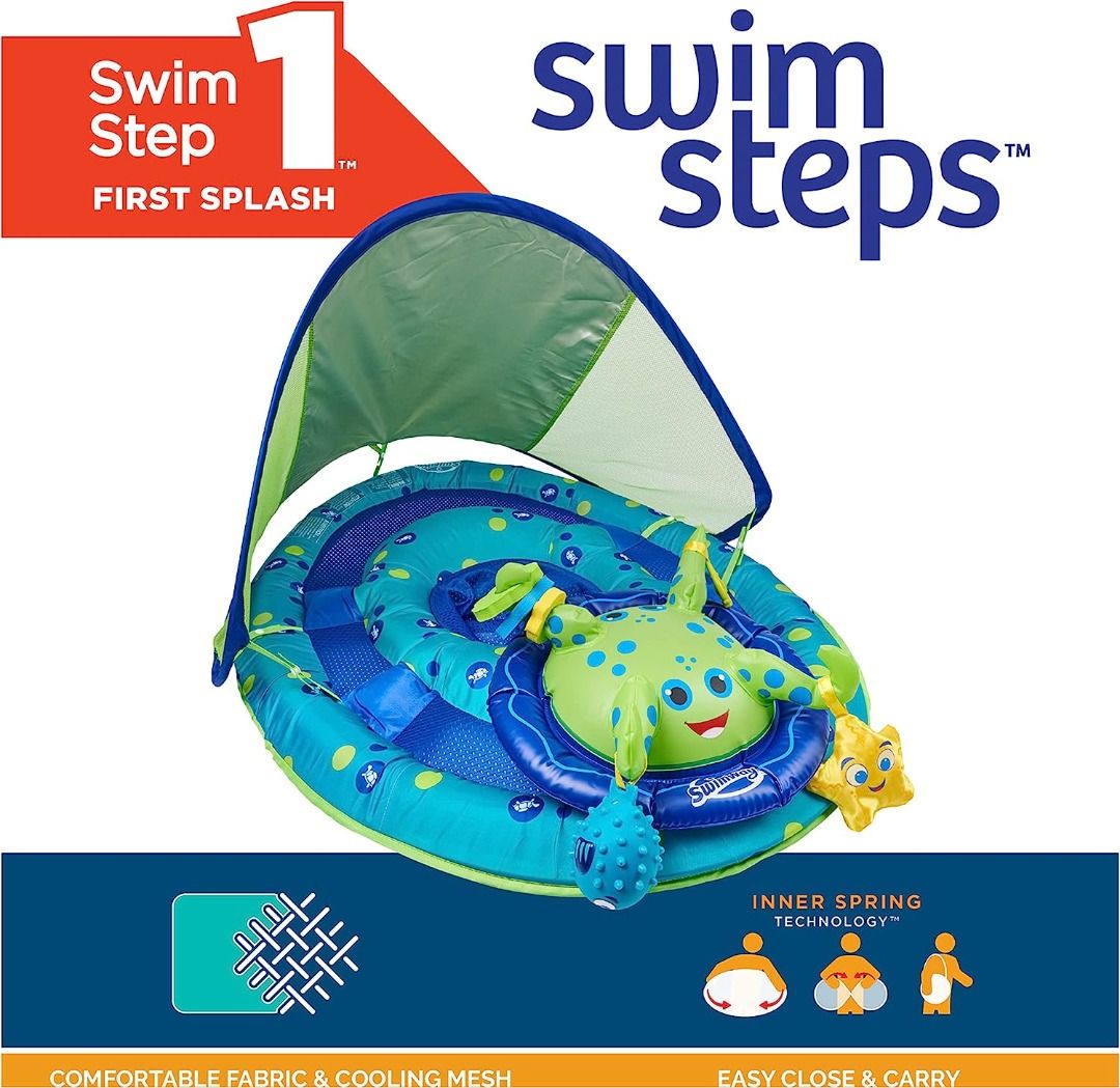 Swimways Baby Spring Float Activity Center with Canopy, Babies & Kids