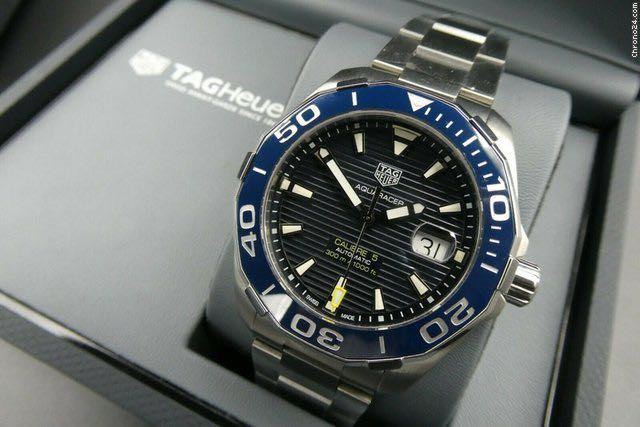 Tag heuer aquaracer 300m calibre 5 mens 43mm ceramic bezel sales