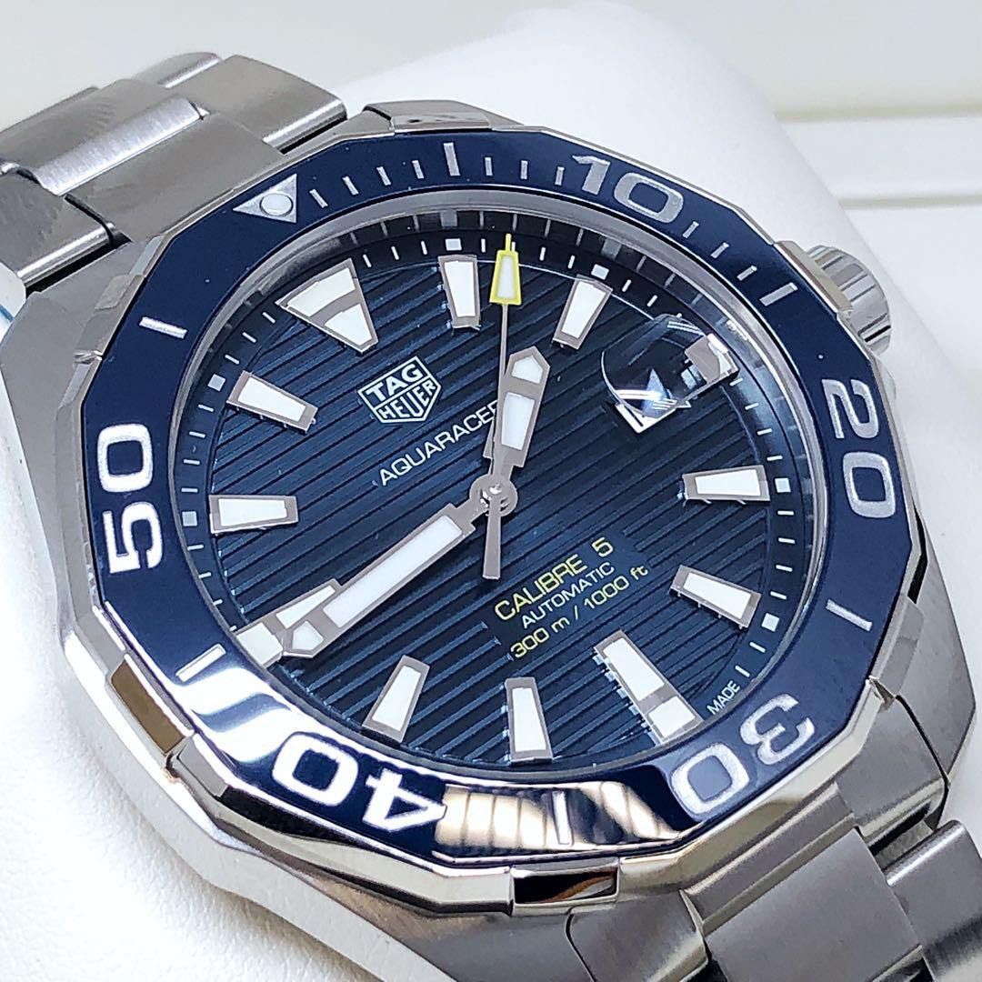 Tag heuer aquaracer 300m calibre 5 mens 43mm ceramic bezel 2025