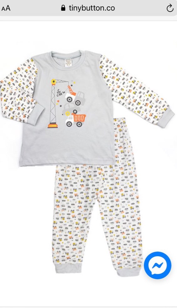 TINY BUTTON BOY PYJAMAS