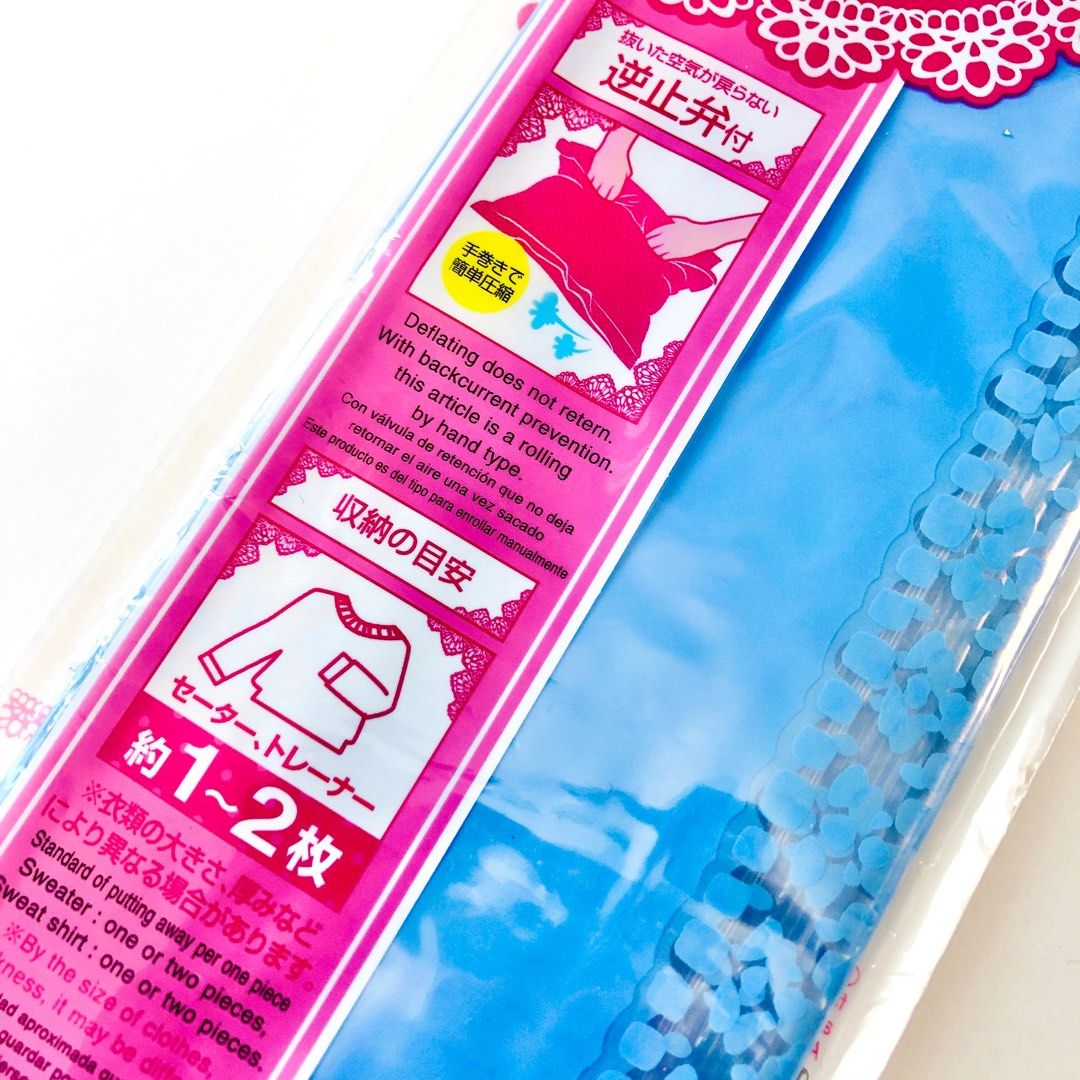 Travel Compression Bags For Clothing Made In Japan in Assorted Sizes