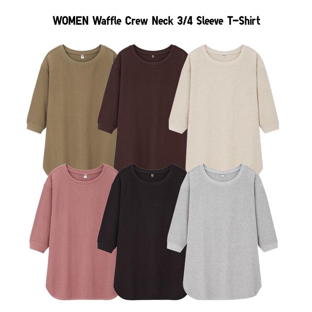 uniqlo waffle shirt women's