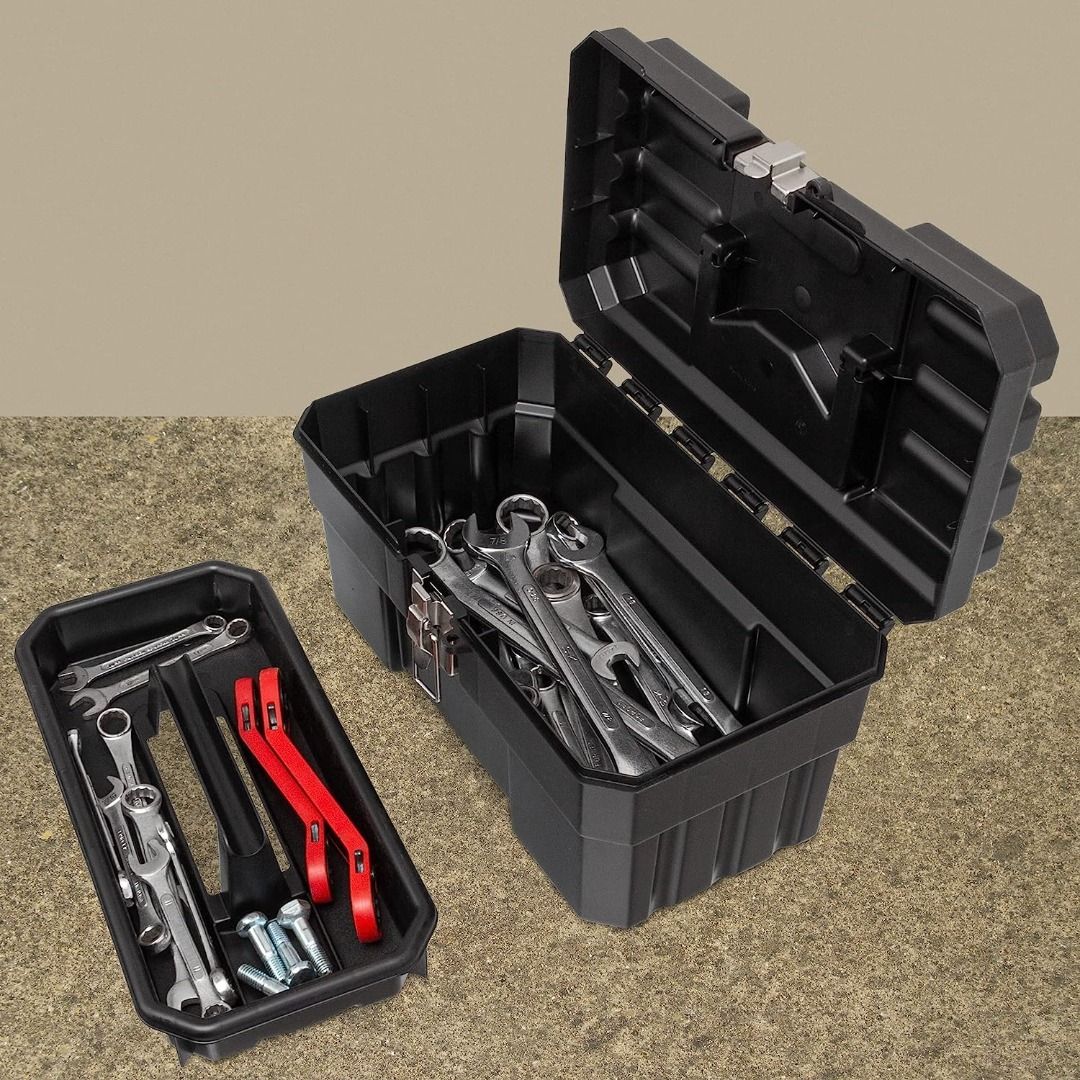 USA made AkroMils ProBox 14Inch Plastic Toolbox for Tools, Hobby or