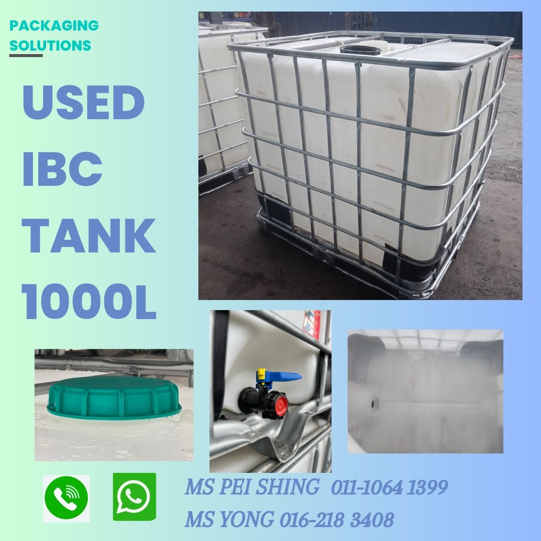USED IBC TANK 1000L, Furniture & Home Living, Home Improvement & Organisation, Home Improvement