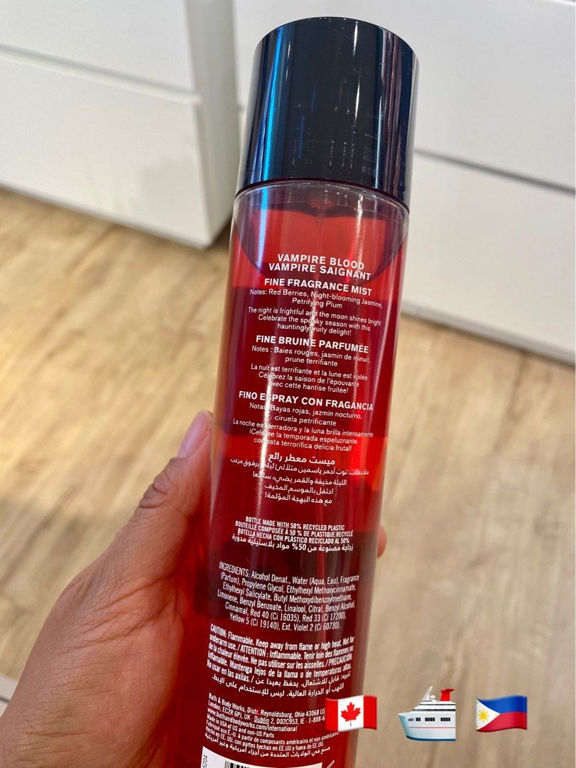 Vampire Blood Fragrance mist, Beauty & Personal Care, Fragrance