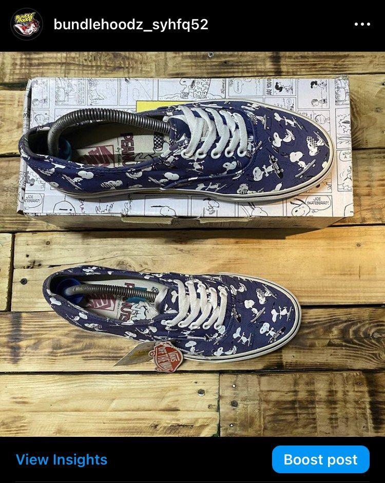 Chaussures vans sale x peanuts authentic