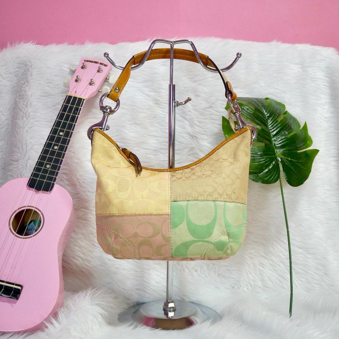 Vintage Coach Signature Patchwork Handbag On Carousell