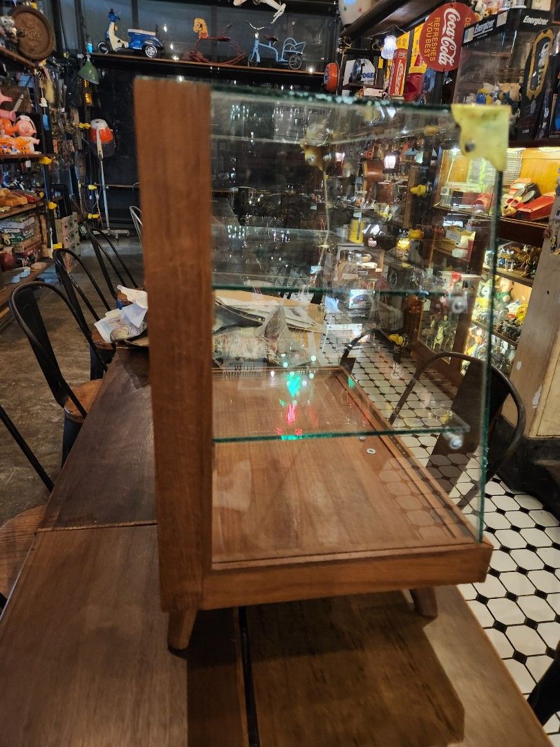 Vintage Glass display Table Top, Furniture & Home Living, Furniture, Shelves,