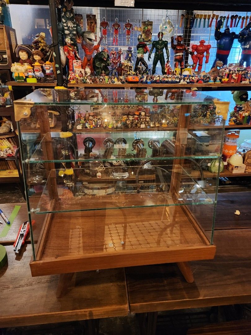 Vintage Glass display Table Top, Furniture & Home Living, Furniture, Shelves,