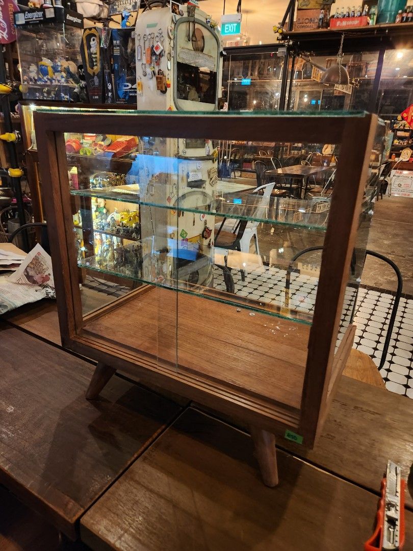 Vintage Glass display Table Top, Furniture & Home Living, Furniture, Shelves,