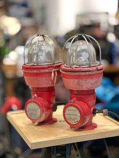 Vintage Heavy Duty Nautical Ship Lamps -Made in Italy