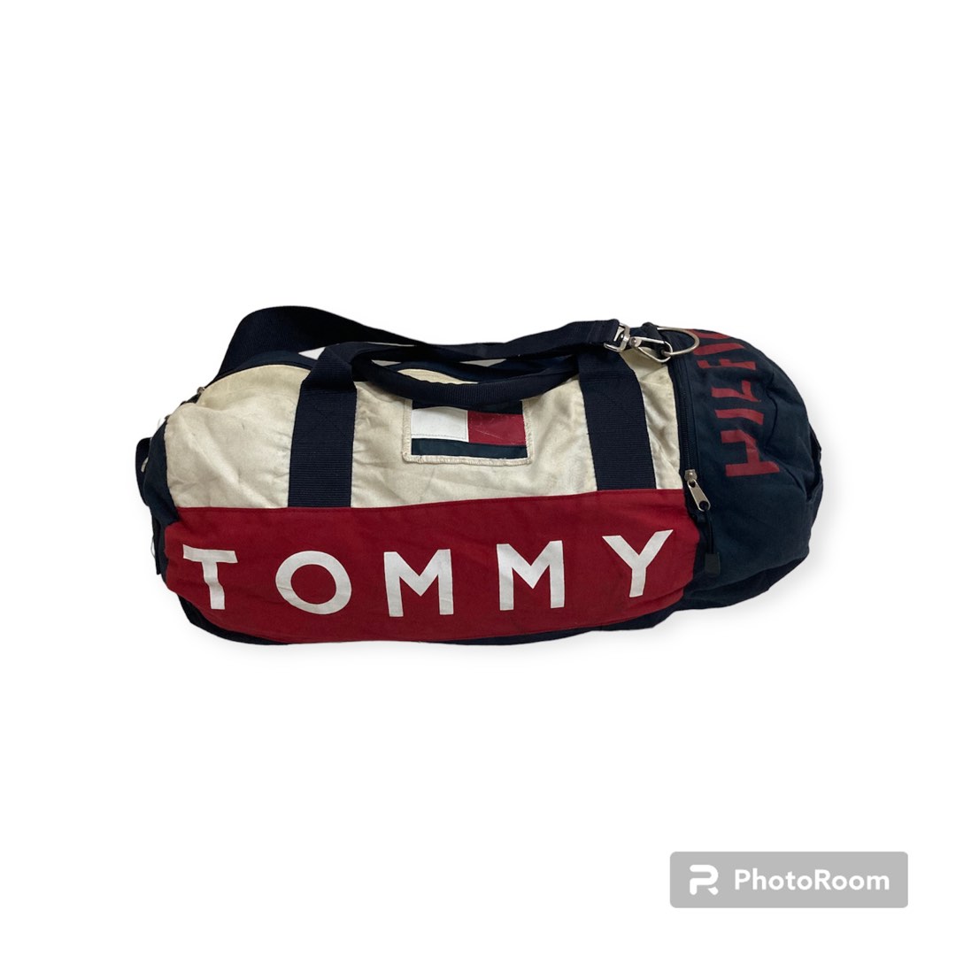 Vintage Tommy Hilfiger Duffle Bag Large, Men's Fashion, Bags